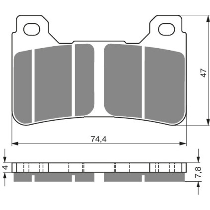 GOLDFREN Brake Pads 214 Ceramic carbon S3