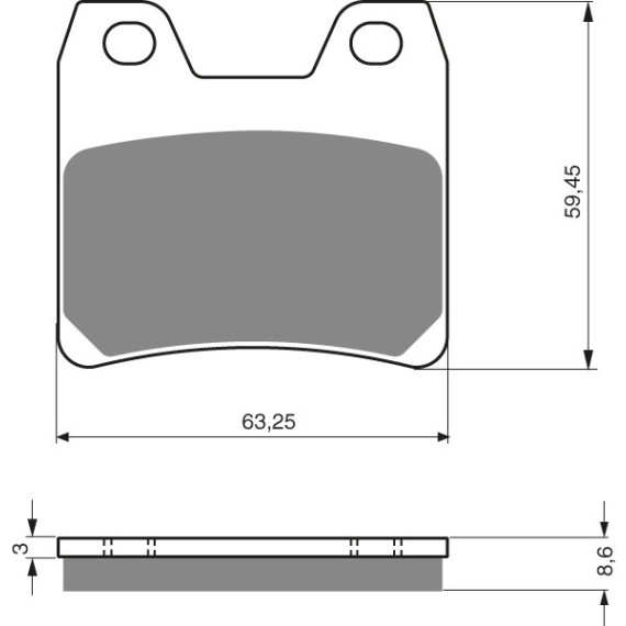 GOLDFREN Brake Pads 222 Ceramic Carbon AD