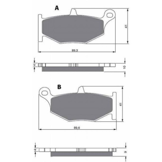 GOLDFREN Brake Pads 241 Ceramic Carbon AD