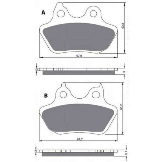 GOLDFREN Brake Pads 244 Ceramic Carbon S3