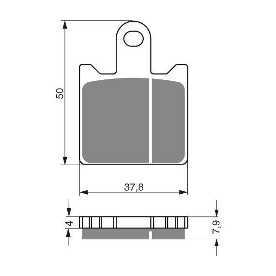 GOLDFREN Brake Pads 249 Ceramic Carbon S3