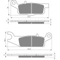 GOLDFREN Brake Pads 253 Ceramic Carbon AD