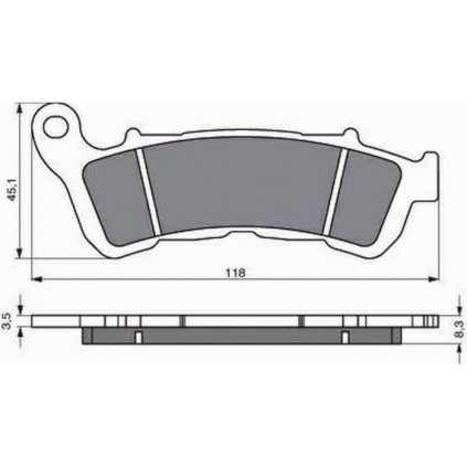 GOLDFREN Brake Pads 257 Ceramic Carbon AD