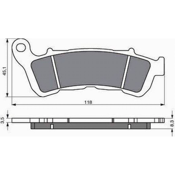 GOLDFREN Brake Pads 257 Ceramic Carbon S3