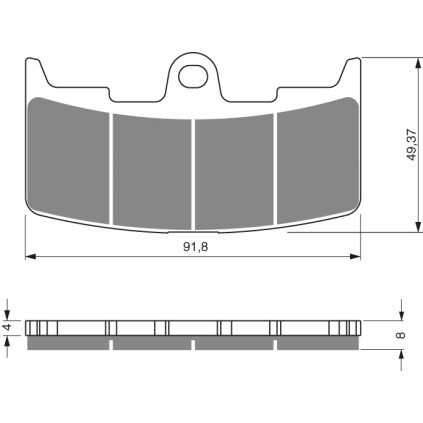 GOLDFREN Brake Pads 270 Ceramic Carbon S3