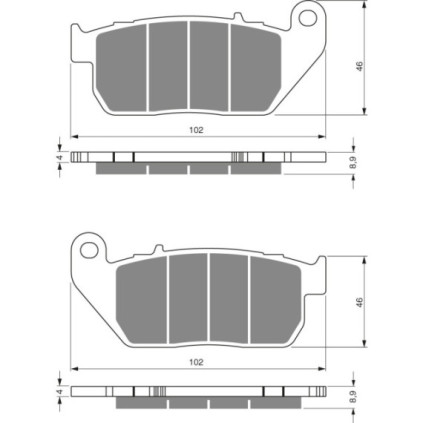 GOLDFREN Brake Pads 272 Ceramic Carbon S3