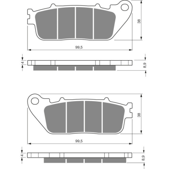 GOLDFREN Brake Pads 277 Ceramic Carbon AD