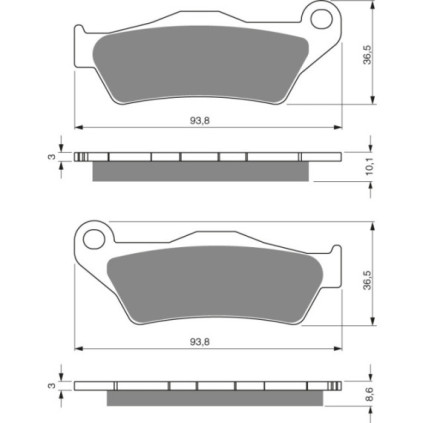 GOLDFREN Brake Pads 292 Ceramic Carbon AD