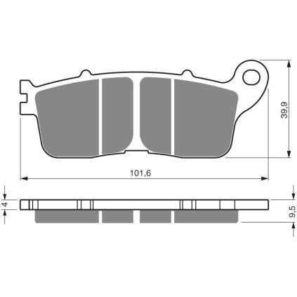 GOLDFREN Brake Pads 323 Ceramic Carbon AD