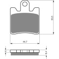 GOLDFREN Brake Pads 326 Ceramic Carbon AD