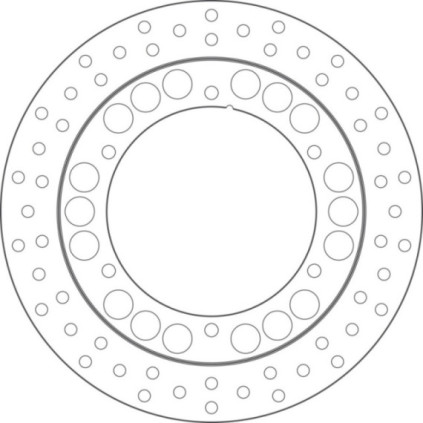 GOLDFREN brakedisc yd267 hd150 id132 t5,1