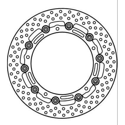 GOLDFREN Brakedisc yd320 hd203 id181,2 t5,5