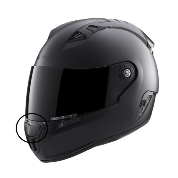 Schuberth SR1 button with ventilation, black glossy