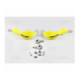 UFO Handguards Alu Yellow whit aluminium inside 22 MM