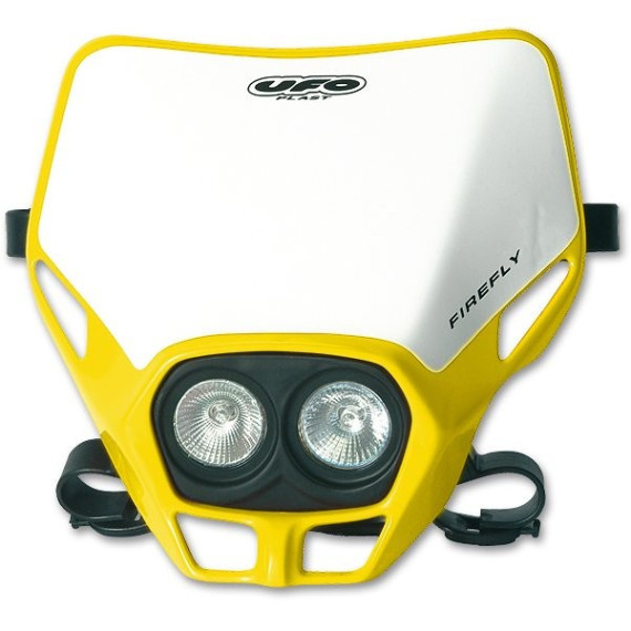 UFO Headlight Firefly Twins Dark Yellow 101 12V 35/W