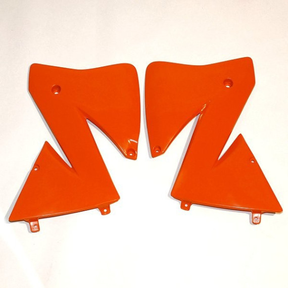 UFO Radiator shrouds KTM125-380EXC 2T,400-525 4T 02 Orange 127