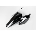 UFO Rear fender whit side panels KTM 4T 03,SX/SXF 04-06,EXC 04- Black 001