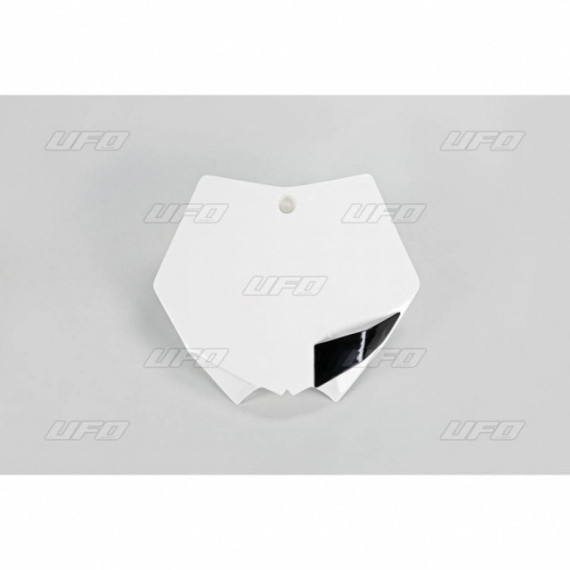 UFO Front number plate KTM125-525 SX/SXF 07-12 White