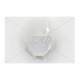 UFO Front number plate KX125-500 03-04 White 047