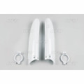 UFO Fork guards RM125/250 04-,RMZ450 -06 White