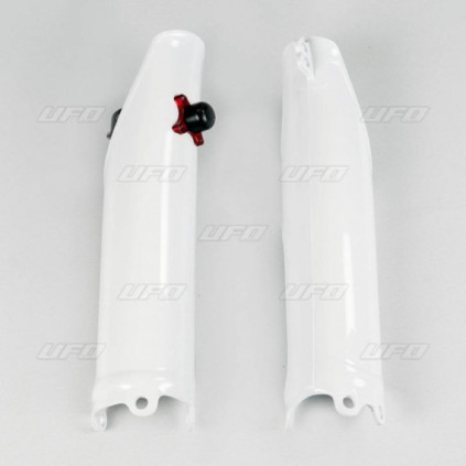 UFO Fork slider protectors whit quick starter CRF250 10-17,CRF450 09-12 White