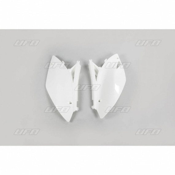 UFO Side number plates KXF450 09-11 White  041