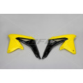 UFO Radiator covers RM-Z450 09-17 Yellow/black 102