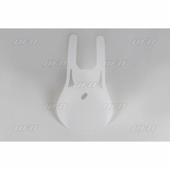 UFO Front oval plate veteran MX/Enduro 76-83 White