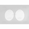 UFO Oval plates veteran MX/Enduro 1970 2-pcs White