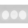 UFO Oval plates veteran MX/Enduro 1970 3-pcs White