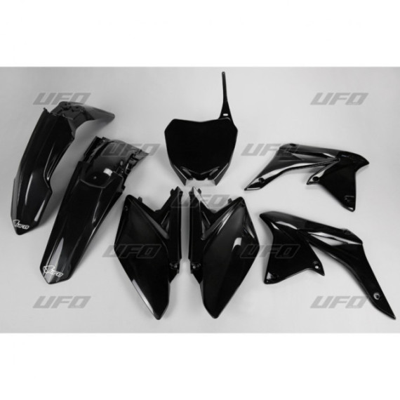 UFO Plastic kit 5-parts Black RMZ250 10-18