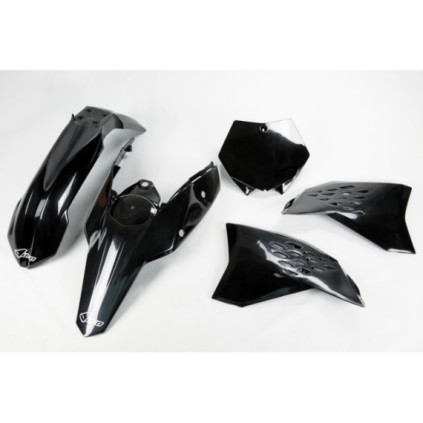 UFO Plastic kit 4-parts Black KTM SX/SXF125-525 07-08