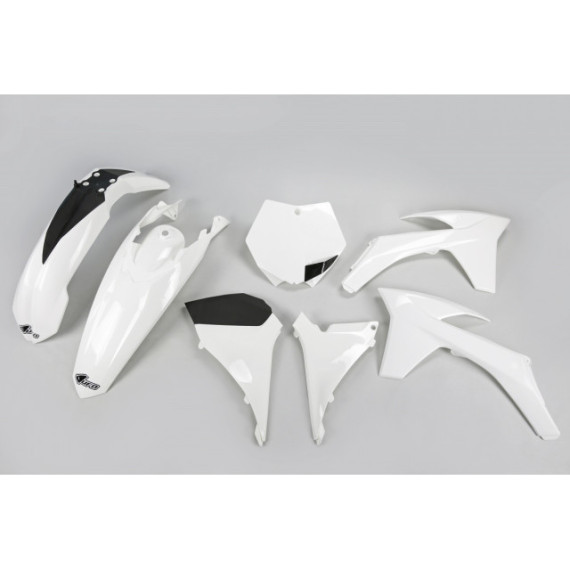 UFO Plastic kit 5-parts White KTM SXF125-525 11-12, SX 12