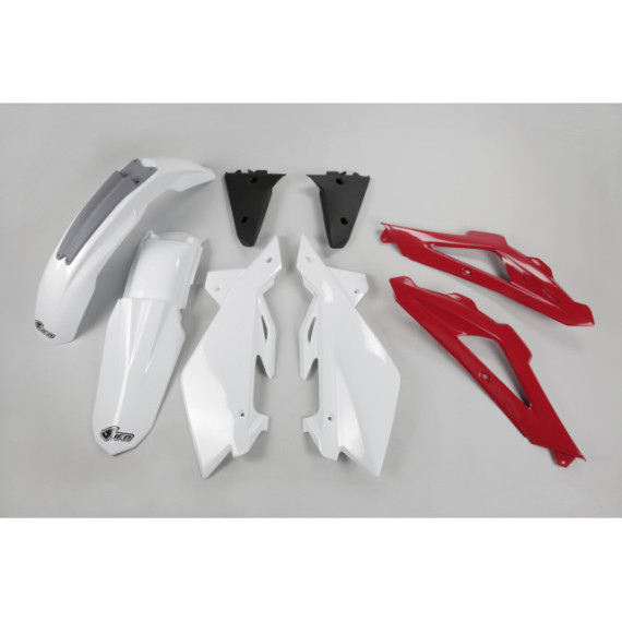 UFO Plastic kit 5-parts Red/white HVA TC125/250 05-07