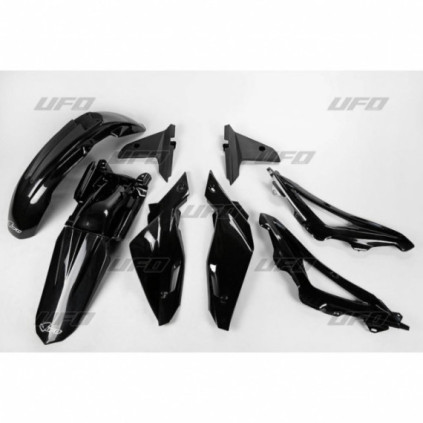 UFO Plastic kit 5-parts Black HVA 4-T TC250 09-13