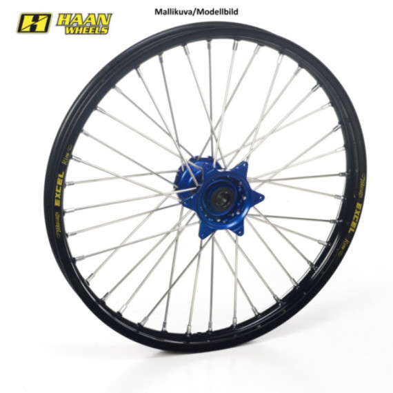 Haan wheel YZ 125/250 / YZF 250/ 450 93-10 21-1,60 BLACK RIM/BLUE HUB