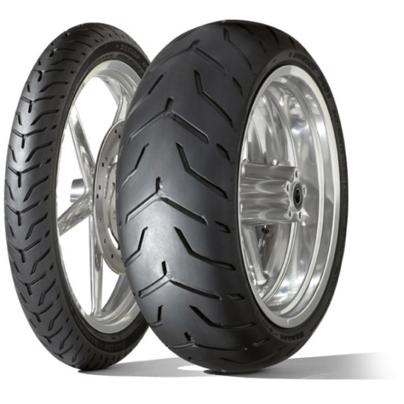 Dunlop D408F SW 130/80B17 65H TL Fr. Harley-Davidson (Slim White Sidewall)