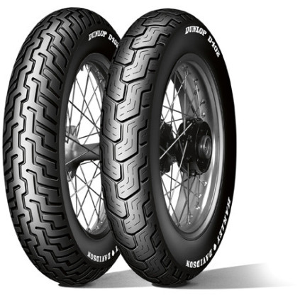 Dunlop D402 SW MT90B16 74H TL Re. Harley-Davidson Slim White Sidewall)