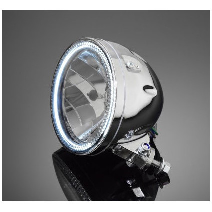 Highway Hawk Headlight with Led-Ring