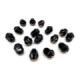 ITP Lug nut set 10 x 1.25mm 60° taper black 16 pcs