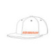 SPI Holeshot Flex Fit Hat Flat Bill (Orange/White) S/M