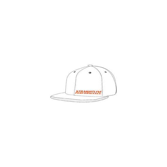 SPI Holeshot Flex Fit Hat Flat Bill (Orange/White) S/M