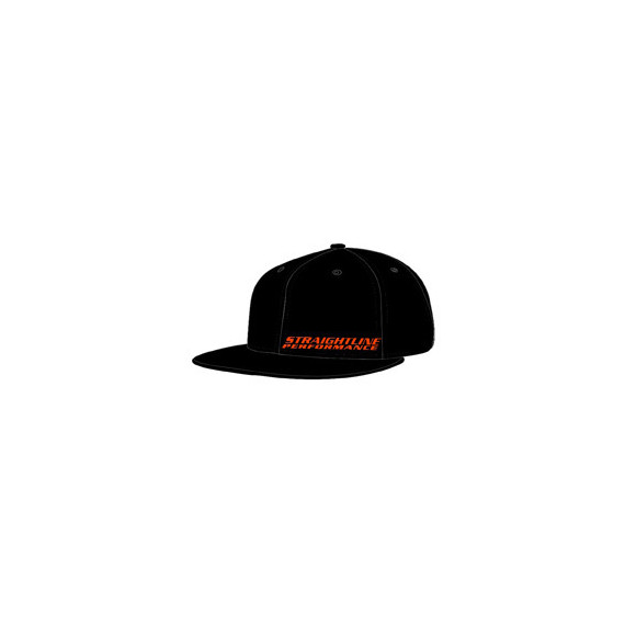 SPI Holeshot Flex Fit Hat Flat Bill (Black/Orange) S/M