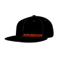 SPI Holeshot Flex Fit Hat Flat Bill (Black/Orange) S/M