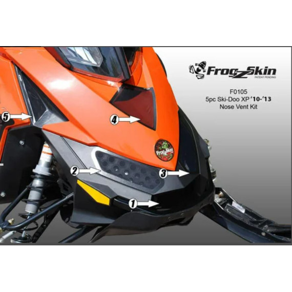 Frogzskin Ski-Doo XP Nose Vent Kit 2008-09 (5pc)