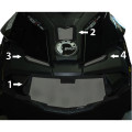 Frogzskin Ski-Doo XM/XS Nose Vent Kit 2013-18 (4pc)