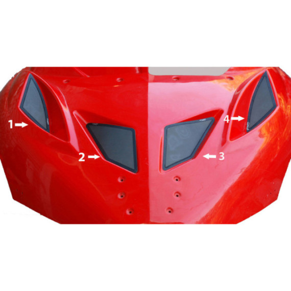 Frogzskin Polaris IQ 600RR Hood Kit 2008-13 (4pc)