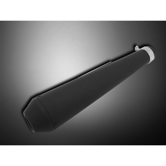 Highway Hawk muffler BLACK, Megaton 440mm/38-45mm