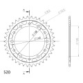 Supersprox / JT Rear sprocket 1220/846-2.38