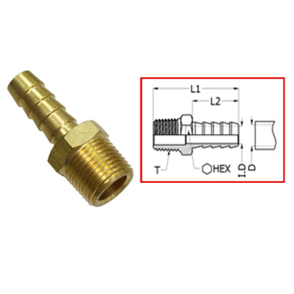 Sea-X connector Universal 1/4 NPT x 1/4